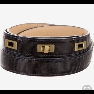 Lela Rose Double-Wrap Leather Belt